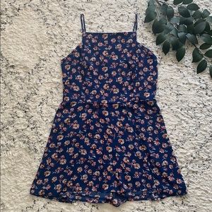 target xhilaration blue floral romper